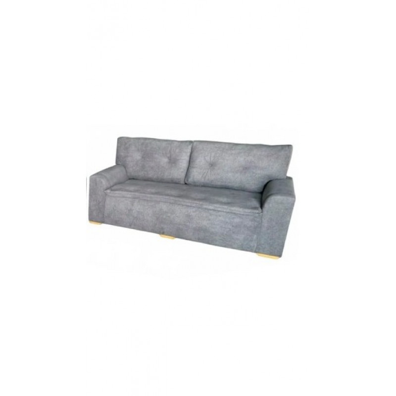 ESTOFADO MALU 3 LUGARES PARMA GRAFITE VELUDO