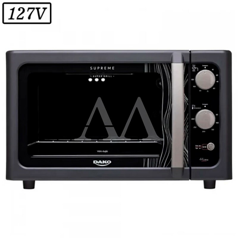 FORNO ELETRICO DAKO SUPREME 44L 127V PRETO