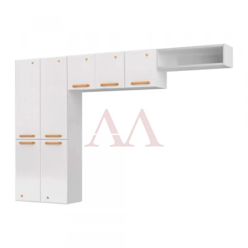 COZINHA TELASUL COMPACTA 09 7P NICHO S/VD DIAMANTE NEW SMART BRANCO 818409-01