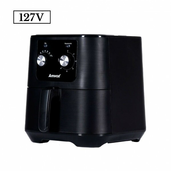 FRITADEIRA 7L AMVOX AIR FRYER ANALOGICA ARF1255 1700W 110V INOX/PRETA FRITADEIRA 7L AMVOX AIR FRYER ANALOGICA ARF1255 1700W 110V INOX/PRETA