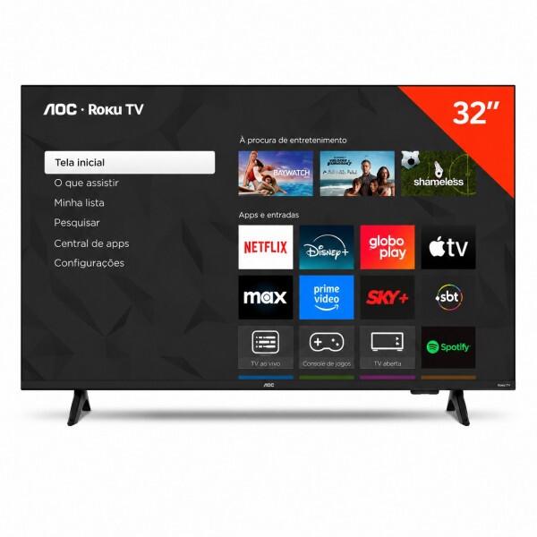 SMART TV AOC 32S5155/78G DLED 32" ROKU 3 HDMI 1 USB WIFI INTEGRADO SMART TV AOC 32S5155/78G DLED 32" ROKU 3 HDMI 1 USB WIFI INTEGRADO