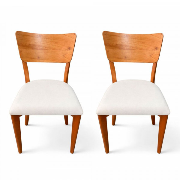 CJ 02 CADEIRAS ART ASSENTO VIENA TEC 614 MEL