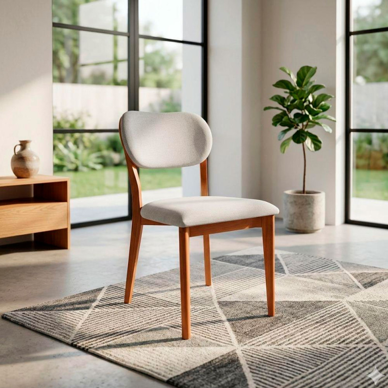 CJ 02 CADEIRAS ART ASSENTOS  JASMIN TEC 614 MEL