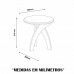 MESA APOIO ARTELY  JADE OFF WHITE / PINHO