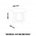 MESA CENTRO ARTELY JASMIN OFF WHITE/CEDRO
