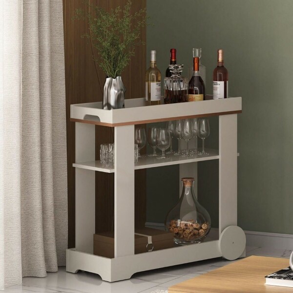 CARRINHO BAR ARTELY ROSE OFF WHITE