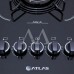 FOGAO 5B ATLAS COOKTOP AGILE UP GLASS PRETO