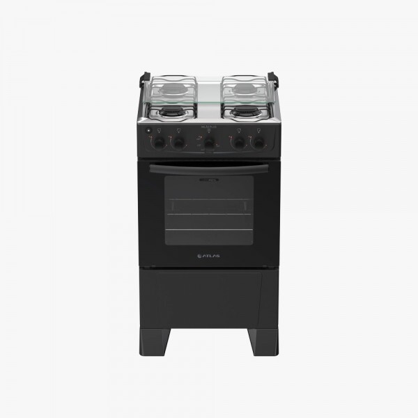 FOGAO 4B ATLAS MILAO PLUS PRETO 25