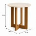 MESA LATERAL JB BECHARA 8002 LUXO OFF WHITE/NATURE MESA LATERAL JB BECHARA 8002 LUXO OFF WHITE/NATURE