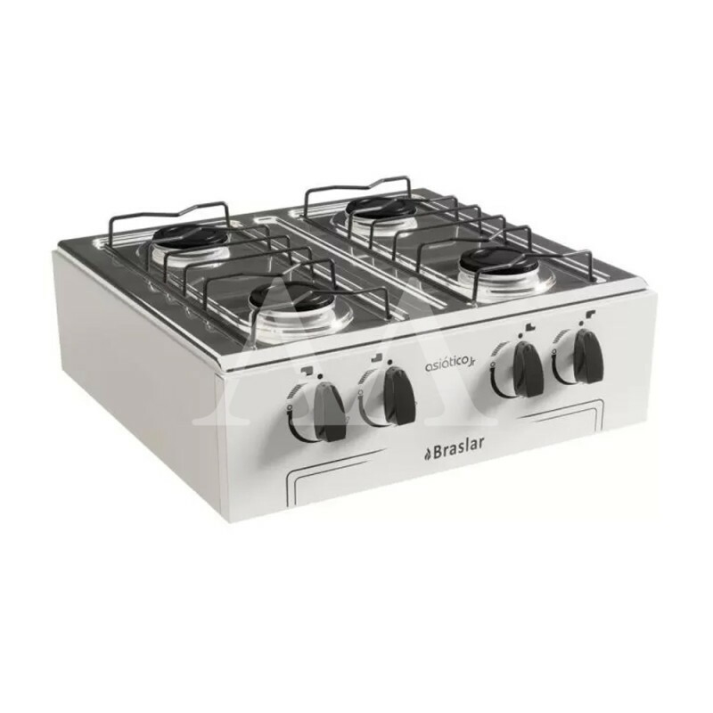 FOGAO 4B BRASLAR COOKTOP ASIATICO JR BRANCO