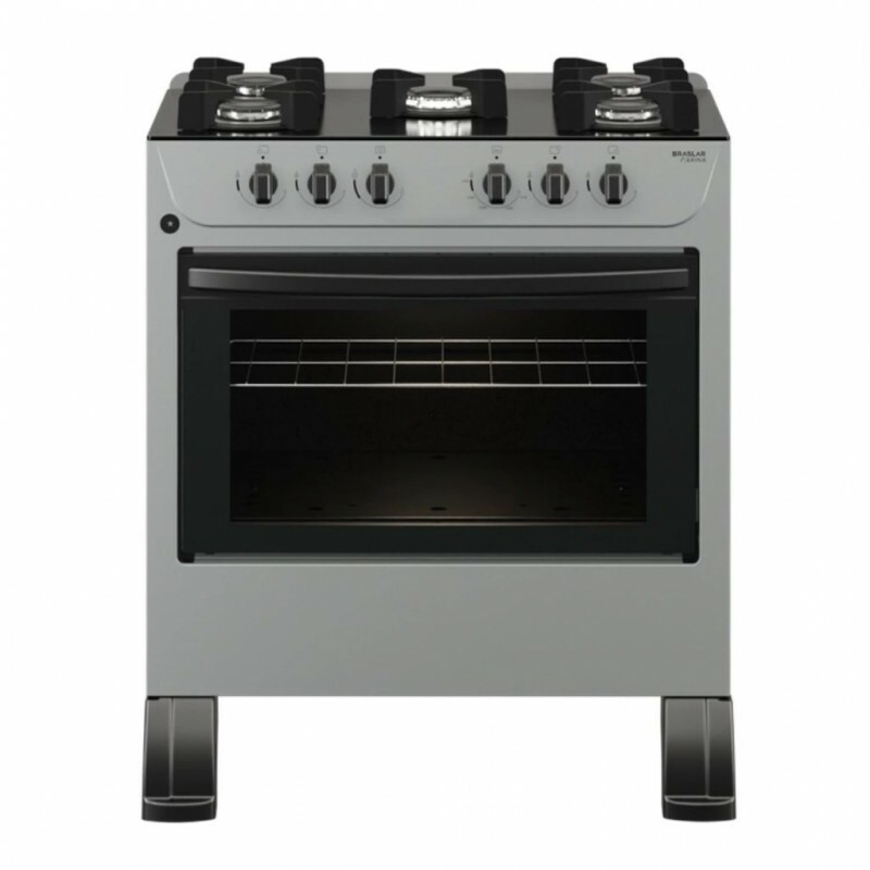 FOGAO 5B BRASLAR CARINA FRONT MESA VIDRO TITANIUM FOGAO 5B BRASLAR CARINA FRONT MESA VIDRO TITANIUM
