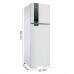 REFRIGERADOR BRASTEMP DOMEST BRM54 FROST FREE DUPLEX 400L 127V BRANCO