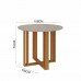 CJ MESA 4C CIMOL FLORA REDONDA 109X109  NATURE / OFF WHITE / GENGIBRE