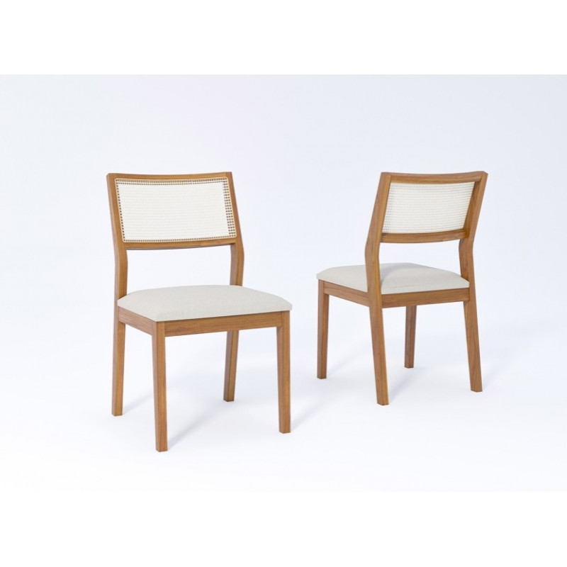 CJ 02 CADEIRAS CIMOL BELLA NATUAME MADEIRA/LINHO CRU CJ 02 CADEIRAS CIMOL BELLA NATUAME MADEIRA/LINHO CRU