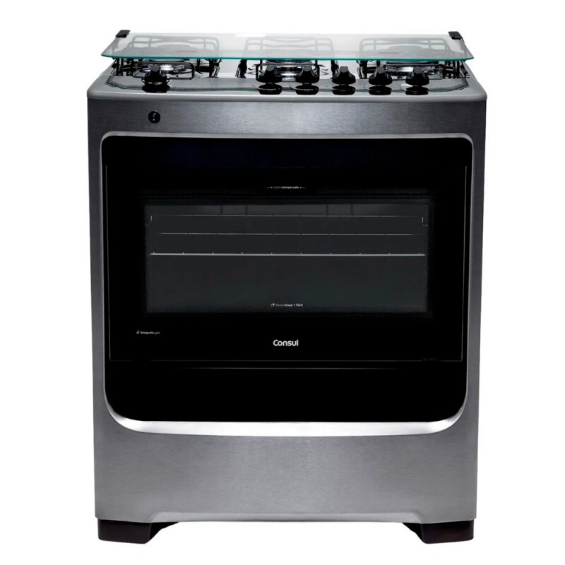FOGAO 5B CONSUL CFS5NA MESA INOX INOX FOGAO 5B CONSUL CFS5NA MESA INOX INOX