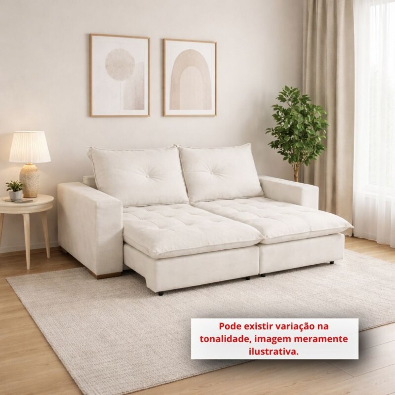 ESTOFADO DESIGN MILANO RETRATIL CAMA MARTE CRU