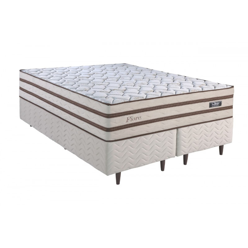 CJ BASE BOX/COLCHAO MOLAS ENSACADAS 158X198X76 DESIGN FIORE BEGE CJ BASE BOX/COLCHAO MOLAS ENSACADAS 158X198X76 DESIGN FIORE BEGE