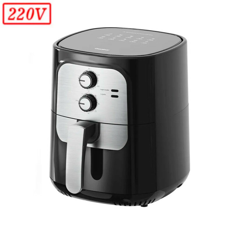 FRITADEIRA 5,5L GAABOR AIR FRYER VINTAGE AF-65M01A 1400W 220V PRETO/PRATA