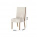 CJ 02 CADEIRAS HENN ANNE TEC/ LINHO NATURE/COURANO