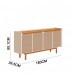 BUFFET IMCAL 4P DUNE 1.8 OFF WHITE/NATURE