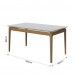MESA IMCAL WIND 1.6 C/ VIDRO RETANGULAR OFF WHITE / CINAMOMO MESA IMCAL WIND 1.6 C/ VIDRO RETANGULAR OFF WHITE / CINAMOMO