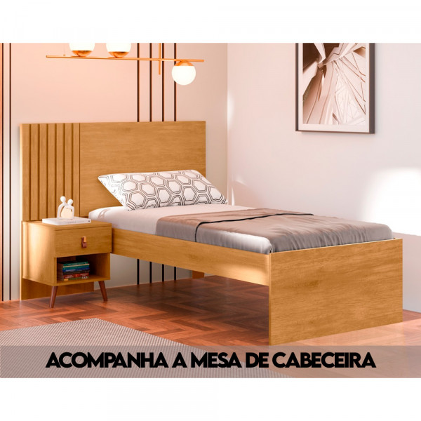 CAMA JA SOLTEIRO LADY NATURE/OFF WHITE