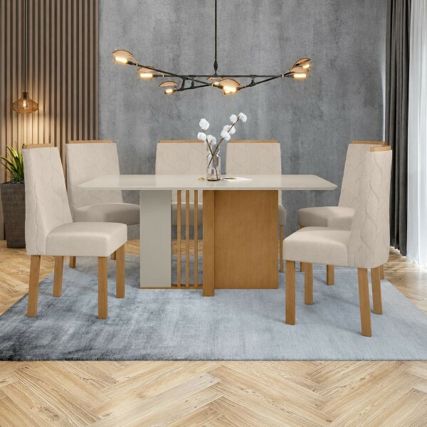 CJ MESA 6C LOPAS ASTRID CANT.COPO CAD ASTRID 160X80 LINHO RINZAI BEGE AMENDOA CLEAN/OFF WHITE