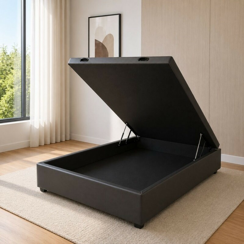 BASE BAU 138X188X39 MEGAFLEX BAU CORINO PRETO