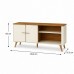 RACK BANCADA MOBLER ILHEUS OFF WHITE/CANELA