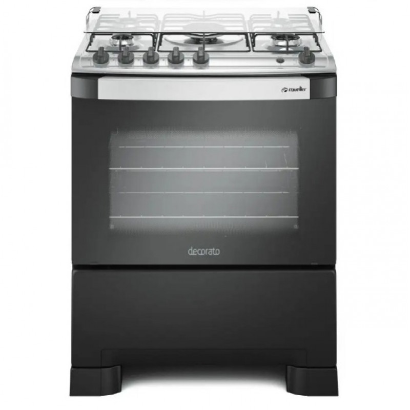 FOGAO 5B MUELLER DECORATO PRETO FOSCO FOGAO 5B MUELLER DECORATO PRETO FOSCO