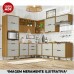 BALCAO NESHER 1P 4G IMPERATRIZ 120CM FREIJO / OFF WHITE