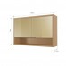 ARMARIO NESHER 2P ABRIR REFLECTA CONDESSA 120CM CARVALHO 501219 ARMARIO NESHER 2P ABRIR REFLECTA CONDESSA 120CM CARVALHO 501219