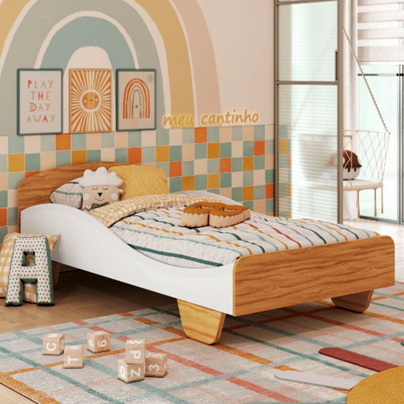 CAMA PEROBA SOL BRANCO BRILHO/AMENDOA CAMA PEROBA SOL BRANCO BRILHO/AMENDOA