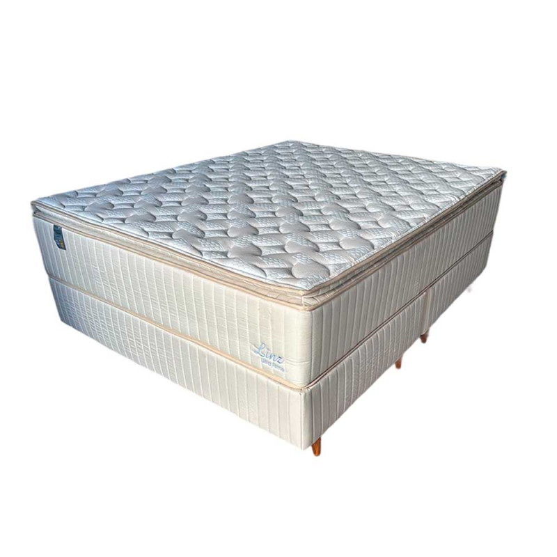 CJ BASE BOX/COLCHAO 158X198X73 PLUMATEX LINZ ULTRA MOLAS ENSACADAS