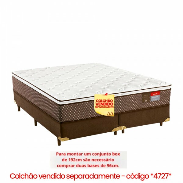 BASE BOX 96X203X30 RECONFLEX SOMIE SUEDE MARROM BASE BOX 96X203X30 RECONFLEX SOMIE SUEDE MARROM