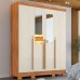 ROUPEIRO 4P. ABRIR 3G RUD RACK DOMUS CEDRO/AREIA