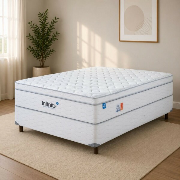 CJ BASE BOX/COLCHAO MOLAS ENSACADAS 138X188X64 SONOS INFINITE