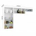 COZINHA TELASUL COMPACTA 09 7P NICHO S/VD DIAMANTE NEW SMART BRANCO /  PRETO